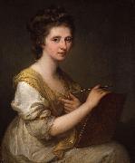 Angelica Kauffmann Self-portrait painting